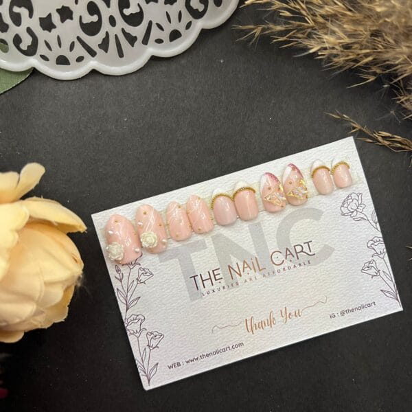 Peach Butterfly and Rose 3D – TNC