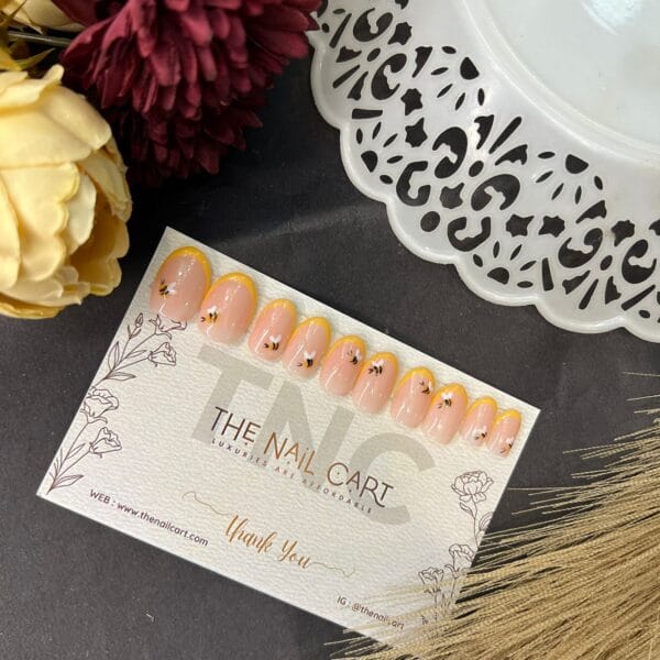 Nude French with Honey Bee