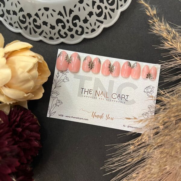 Peach with Golden Chrome Flower - TNC