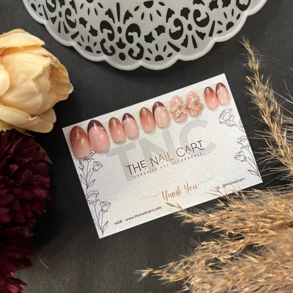 Brown French with Flower 3D - TNC